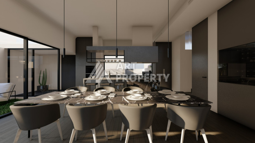 Шикарная вилла на этапе строительства в районе Каргыджак - Ракурс 35