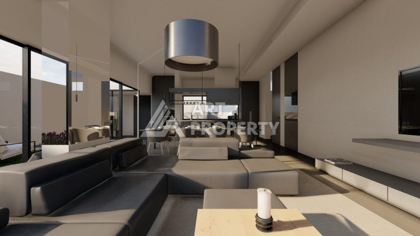 Шикарная вилла на этапе строительства в районе Каргыджак - Ракурс 36