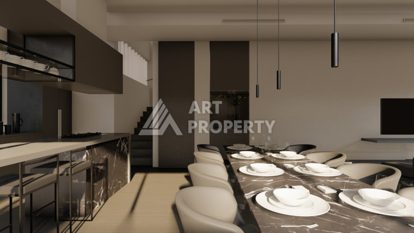 Шикарная вилла на этапе строительства в районе Каргыджак - Ракурс 37