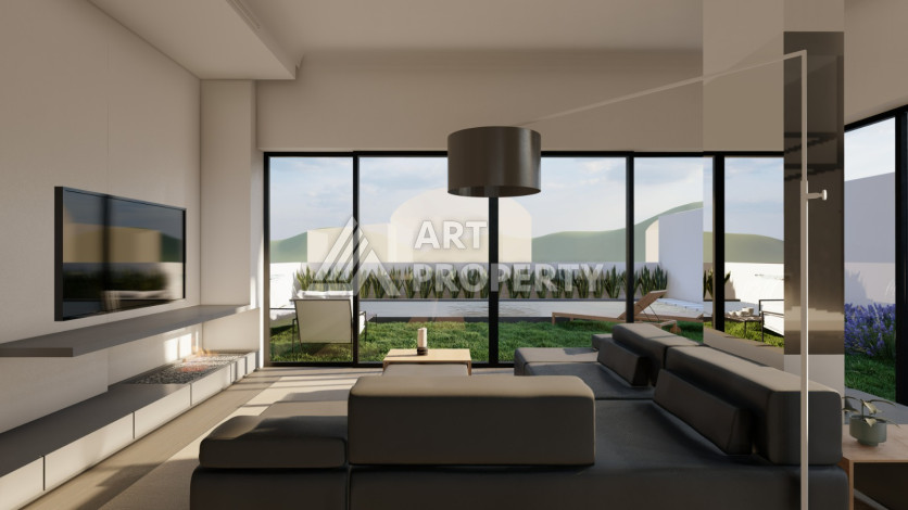 Шикарная вилла на этапе строительства в районе Каргыджак - Ракурс 38