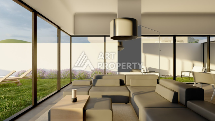 Шикарная вилла на этапе строительства в районе Каргыджак - Ракурс 40