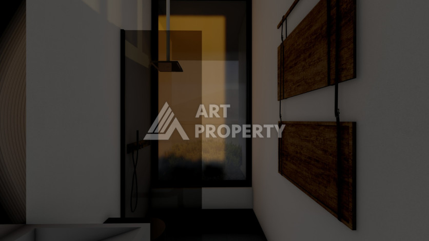 Шикарная вилла на этапе строительства в районе Каргыджак - Ракурс 45