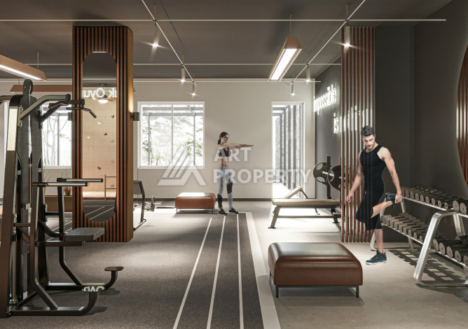 Новый проект жилого комплекса с апартаментами 1+1, 2+1, 3+1 в районе Авсаллар - Ракурс 9