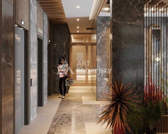 Новый проект жилого комплекса с апартаментами 1+1, 2+1, 3+1 в районе Авсаллар - Ракурс 12