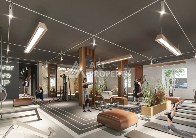 Новый проект жилого комплекса с апартаментами 1+1, 2+1, 3+1 в районе Авсаллар - Ракурс 14