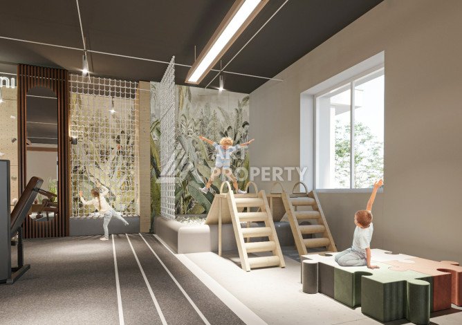 Новый проект жилого комплекса с апартаментами 1+1, 2+1, 3+1 в районе Авсаллар - Ракурс 15