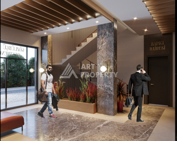 Новый проект жилого комплекса с апартаментами 1+1, 2+1, 3+1 в районе Авсаллар - Ракурс 16