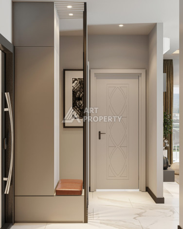 Новый проект жилого комплекса с апартаментами 1+1, 2+1, 3+1 в районе Авсаллар - Ракурс 19