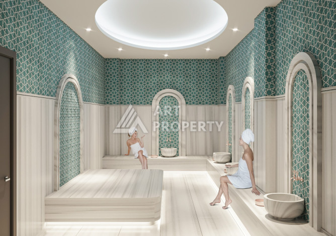 Новый проект жилого комплекса с апартаментами 1+1, 2+1, 3+1 в районе Авсаллар - Ракурс 23