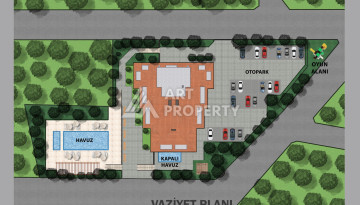 Новый проект жилого комплекса с апартаментами 1+1, 2+1, 3+1 в районе Авсаллар - Ракурс 25