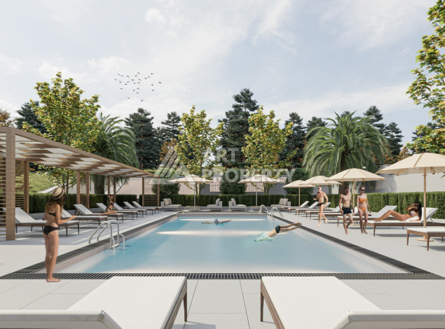 Новый проект жилого комплекса с апартаментами 1+1, 2+1, 3+1 в районе Авсаллар - Ракурс 29