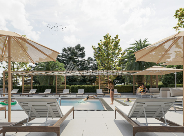 Новый проект жилого комплекса с апартаментами 1+1, 2+1, 3+1 в районе Авсаллар - Ракурс 35