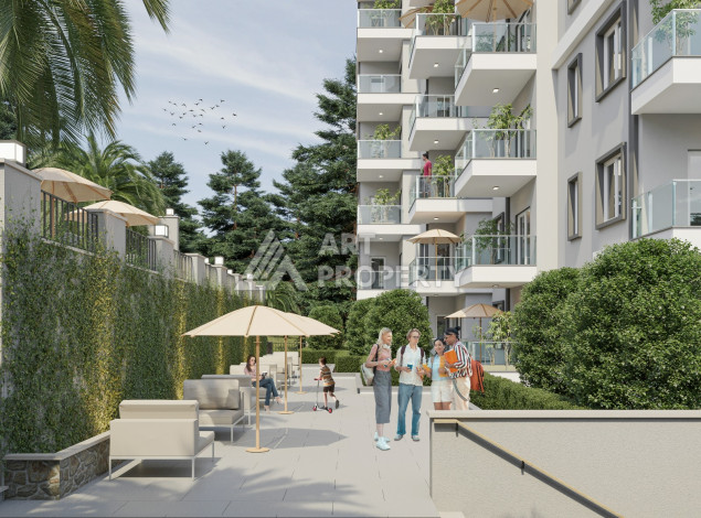 Новый проект жилого комплекса с апартаментами 1+1, 2+1, 3+1 в районе Авсаллар - Ракурс 36