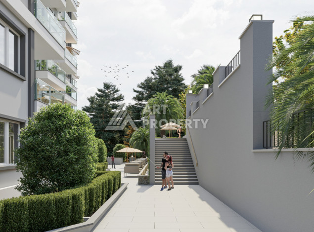 Новый проект жилого комплекса с апартаментами 1+1, 2+1, 3+1 в районе Авсаллар - Ракурс 38