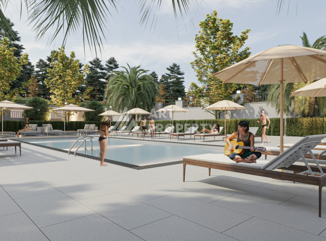 Новый проект жилого комплекса с апартаментами 1+1, 2+1, 3+1 в районе Авсаллар - Ракурс 39