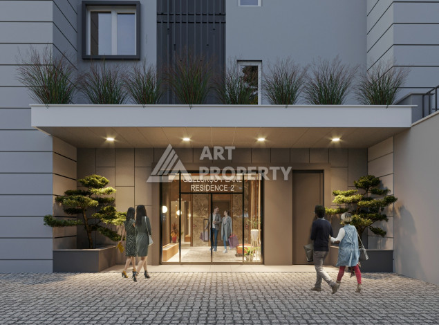 Новый проект жилого комплекса с апартаментами 1+1, 2+1, 3+1 в районе Авсаллар - Ракурс 40