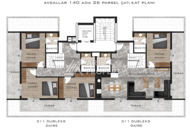 Комплекс на заключительном этапе строительства в Алании район Авсалар - Ракурс 18