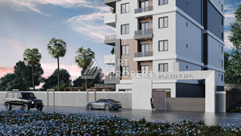 Квартира 1+1 в комплексе на завершающем этапе строительства в районе Авсаллар - Ракурс 3