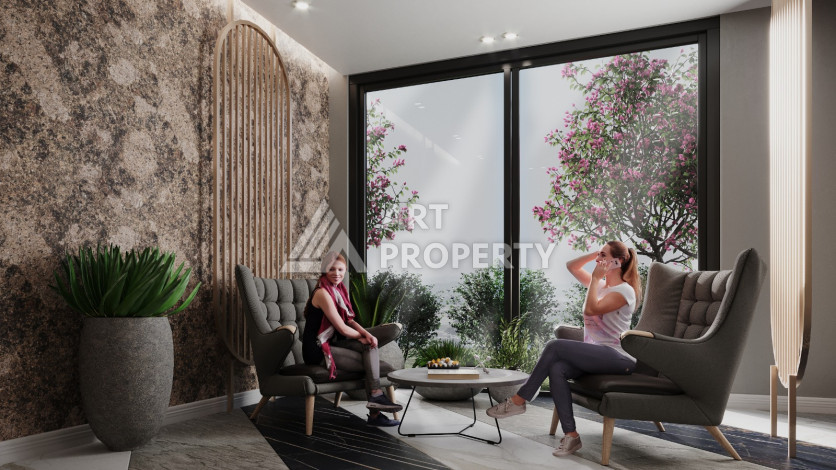 Квартира 1+1 в комплексе на завершающем этапе строительства в районе Авсаллар - Ракурс 9