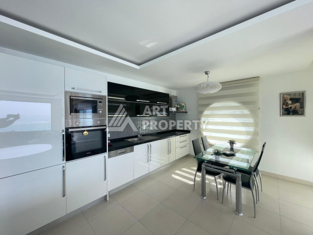 Пентхаус 2+1 с на первой линии с видом на море в районе Кестель - Ракурс 6