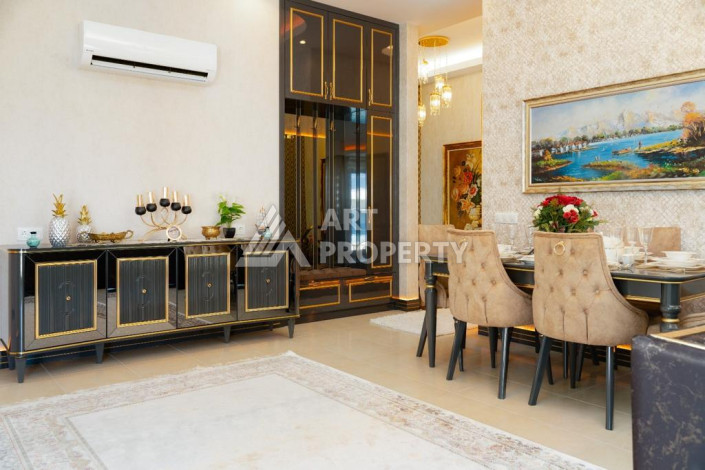 Шикарный пентхаус 2+1 с видом на море в одном из лучших комплексов Махмутлара! - Ракурс 2