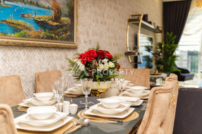 Шикарный пентхаус 2+1 с видом на море в одном из лучших комплексов Махмутлара! - Ракурс 11