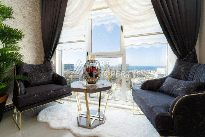 Шикарный пентхаус 2+1 с видом на море в одном из лучших комплексов Махмутлара! - Ракурс 13