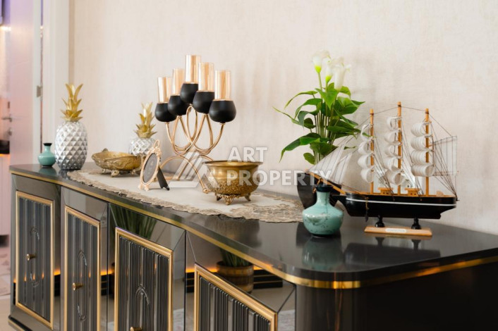 Шикарный пентхаус 2+1 с видом на море в одном из лучших комплексов Махмутлара! - Ракурс 19