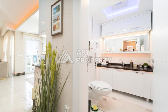 Шикарный пентхаус 2+1 с видом на море в одном из лучших комплексов Махмутлара! - Ракурс 20