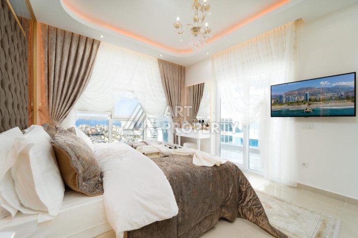 Шикарный пентхаус 2+1 с видом на море в одном из лучших комплексов Махмутлара! - Ракурс 22