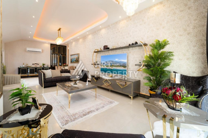 Шикарный пентхаус 2+1 с видом на море в одном из лучших комплексов Махмутлара! - Ракурс 25