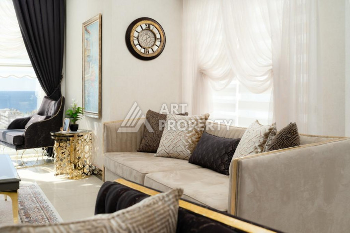 Шикарный пентхаус 2+1 с видом на море в одном из лучших комплексов Махмутлара! - Ракурс 26