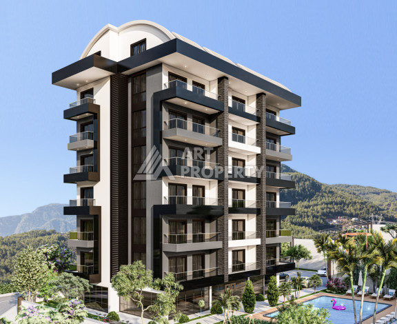 Новый проект в Алании район Демирташ на стадии строительства - Ракурс 4