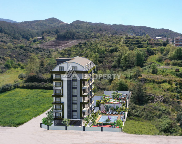 Новый проект в Алании район Демирташ на стадии строительства - Ракурс 6