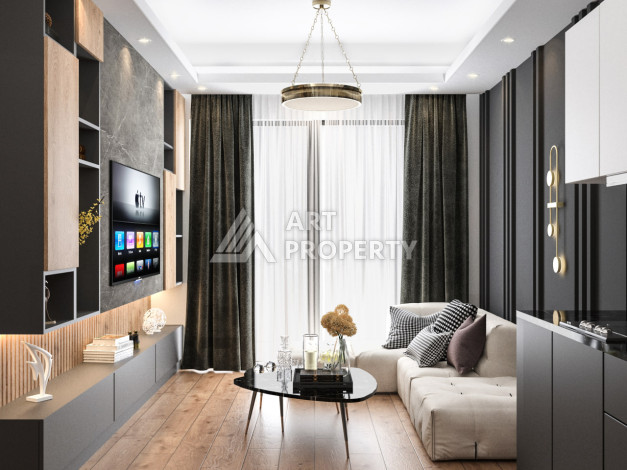 Новый проект в Алании район Демирташ на стадии строительства - Ракурс 9