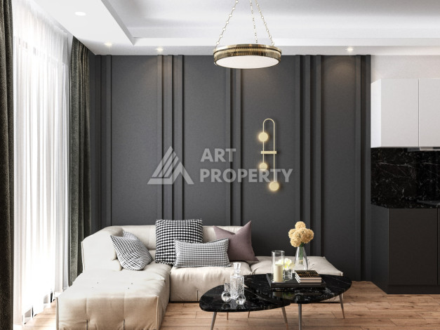 Новый проект в Алании район Демирташ на стадии строительства - Ракурс 11