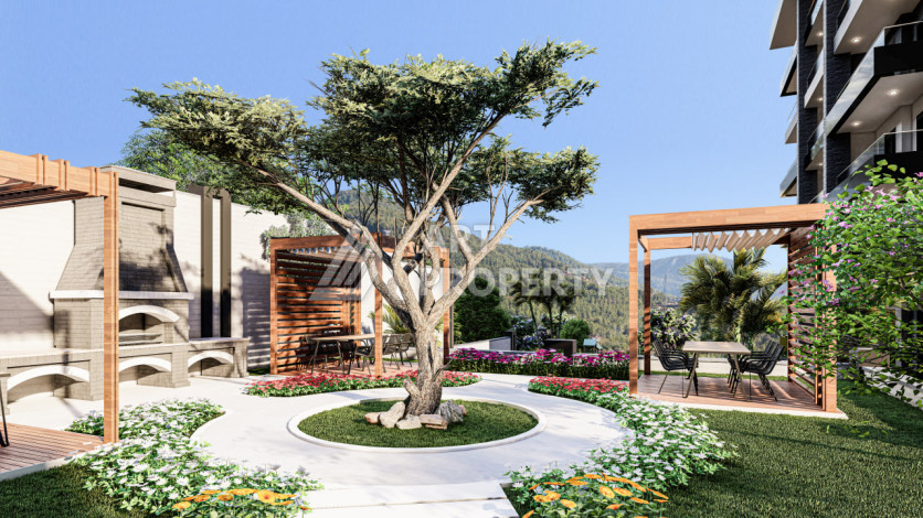 Новый проект в Алании район Демирташ на стадии строительства - Ракурс 14