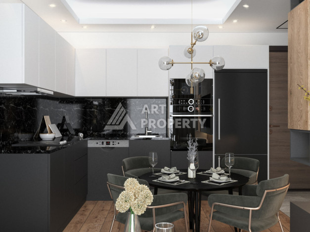 Новый проект в Алании район Демирташ на стадии строительства - Ракурс 25