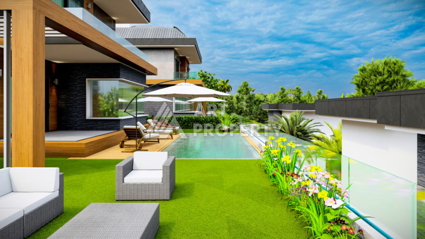 Виллы в Алании район Каргыджак подходящие под гражданство - Ракурс 3