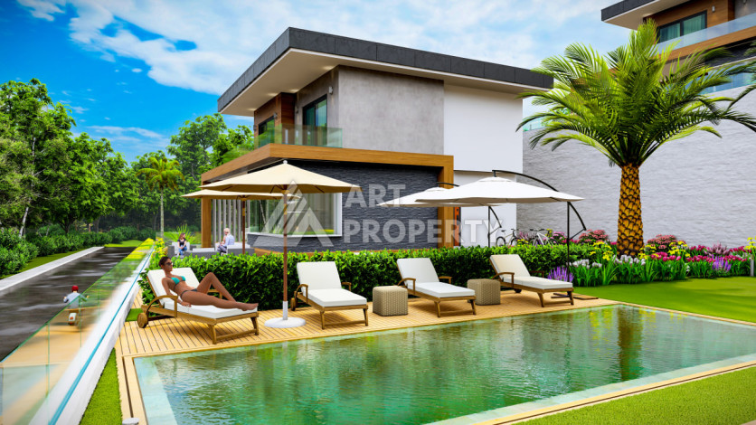 Виллы в Алании район Каргыджак подходящие под гражданство - Ракурс 6