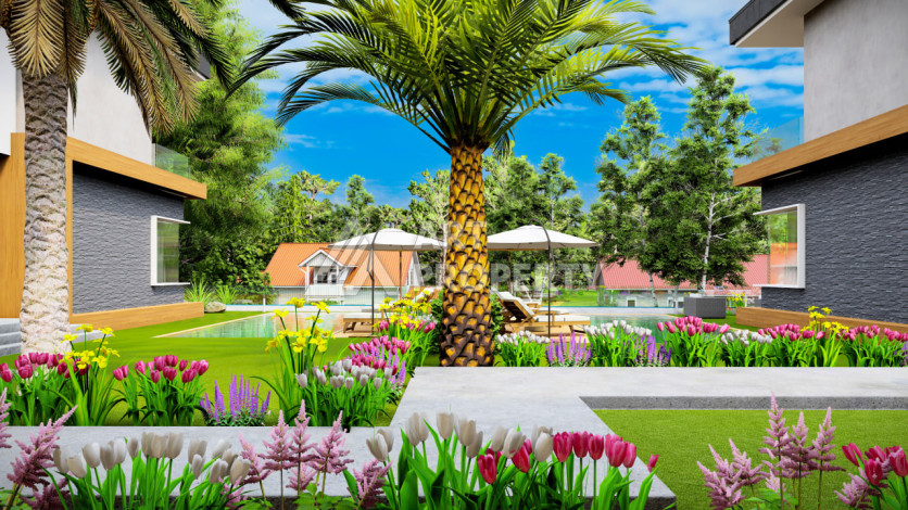 Виллы в Алании район Каргыджак подходящие под гражданство - Ракурс 7