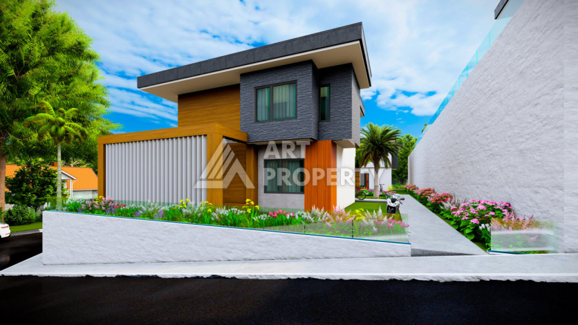 Виллы в Алании район Каргыджак подходящие под гражданство - Ракурс 8