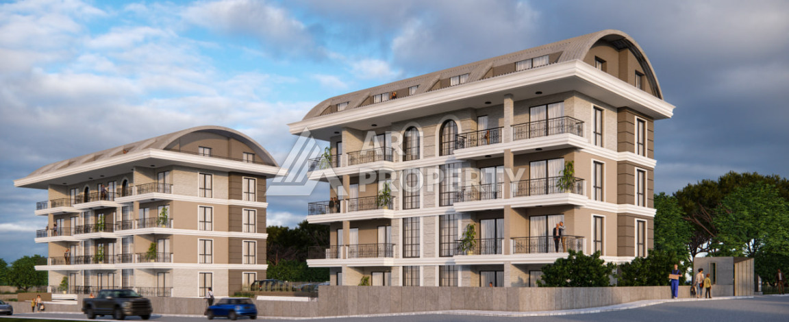 Жилой комплекс на стадии строительства в Алании район Оба - Ракурс 9