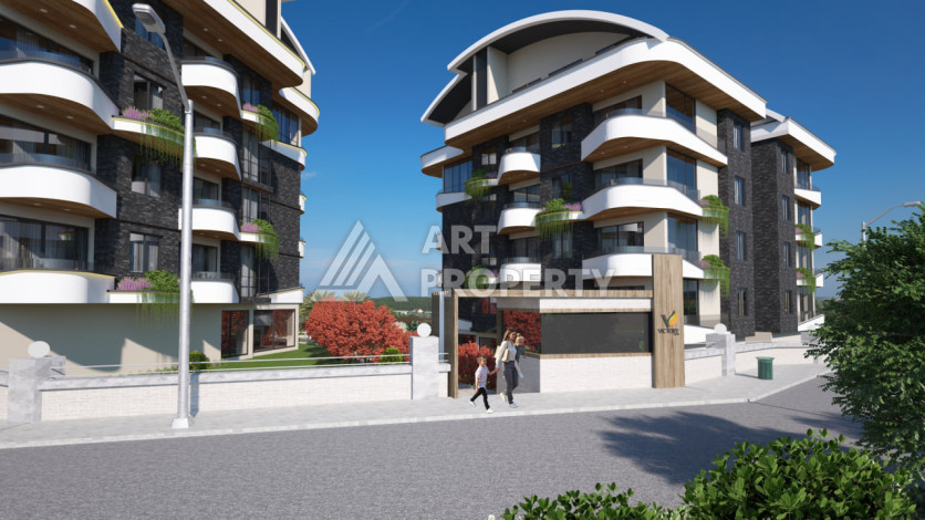 Потрясающий жилой комплекс в Алании район Оба - Ракурс 8