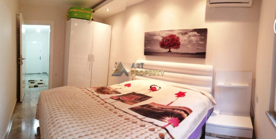 Полностью меблированная квартира планировки 1+1 рядом с морем с районе Оба, Алания, 60 м2 - Ракурс 5