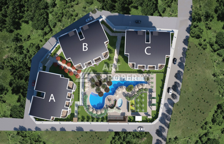 Потрясающий жилой комплекс в Алании район Оба - Ракурс 14