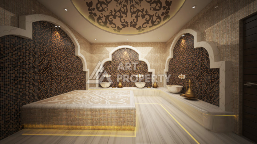 Потрясающий жилой комплекс в Алании район Оба - Ракурс 33