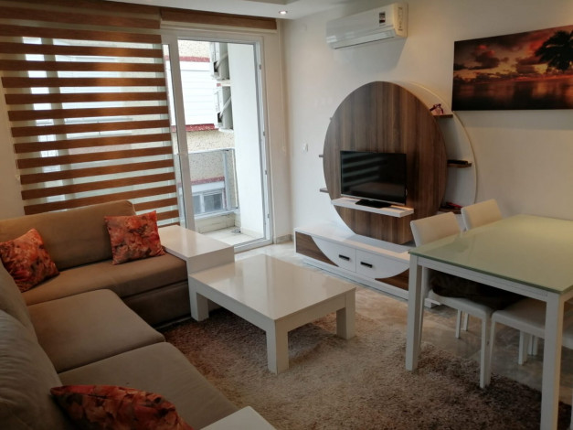 Полностью меблированная квартира планировки 1+1 рядом с морем с районе Оба, Алания, 60 м2 - Ракурс 8