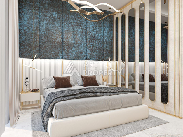 Квартира 1+1 в районе Оба на завершающем этапе строительства от ведущего застройщика Алании! - Ракурс 6