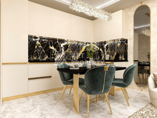 Квартира 1+1 в районе Оба на завершающем этапе строительства от ведущего застройщика Алании! - Ракурс 7